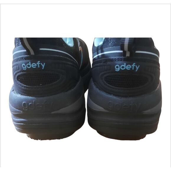 gdefy Gravity Defyer Womens Black and Green Comfort Fit Sneakers Size 9.5 - Picture 5 of 10